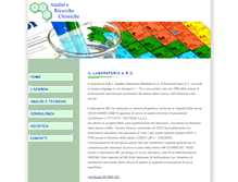 Tablet Screenshot of laboratorio-arc.it